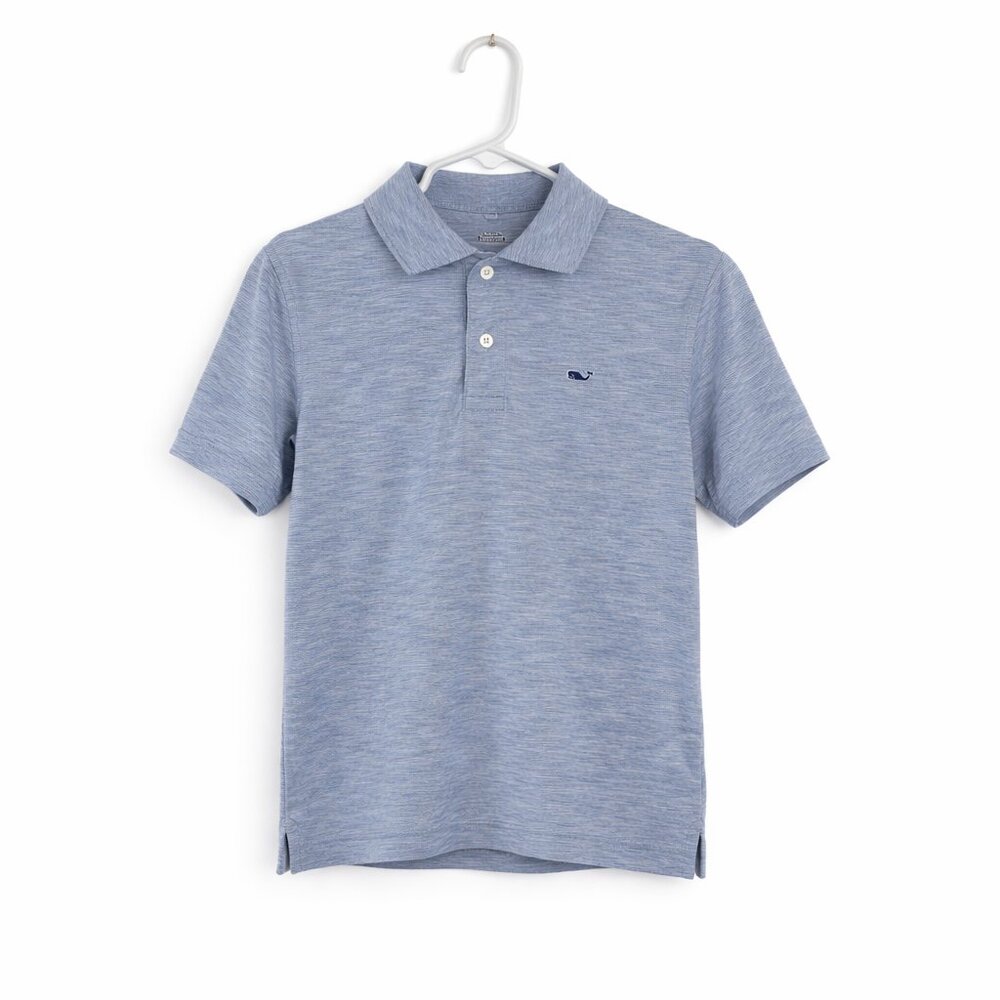 Vineyard Vines Boys Performance Polo Shirt Gray Heather Size S (8–10)